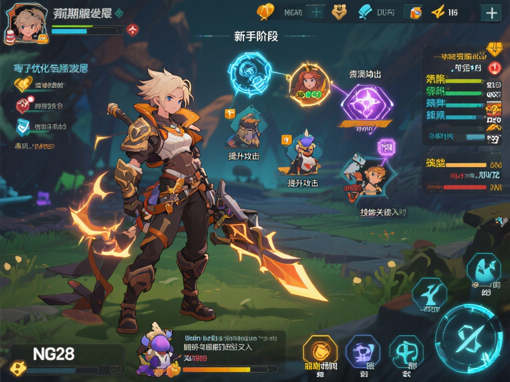 ng28新手教学 前期必须专注优化角色发展
在NG28中,新手阶段